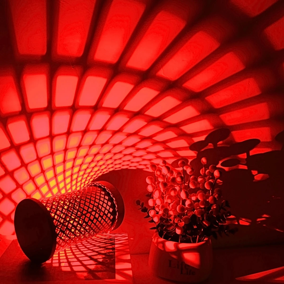 Lámpara de noche ambiental creativa RGB de 16 colores con luz y sombra, lámpara USB para oficina, dormitorio, mesita de noche, luz ambiental romántica regulable.