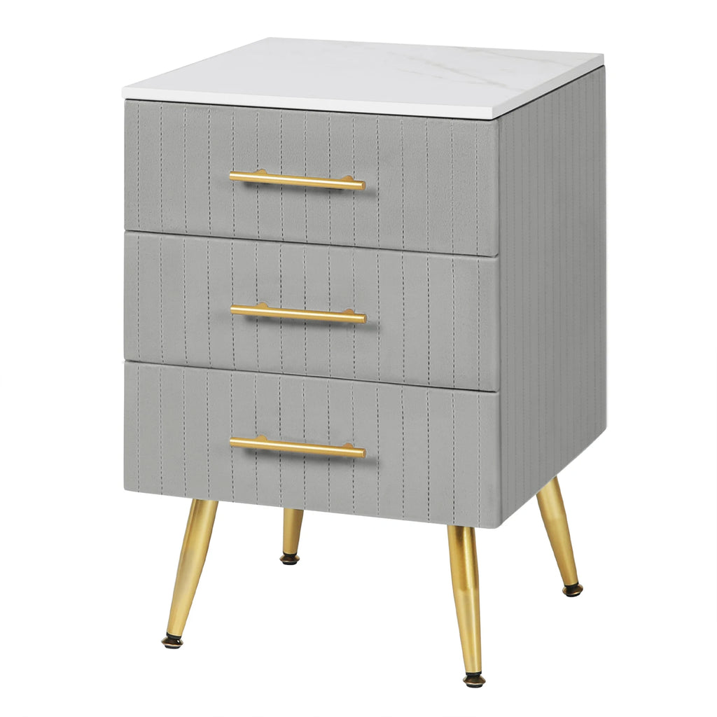 Mesita de noche WOLTU con 3 cajones, cómoda, aparador, mesa de centro para dormitorio y hogar.