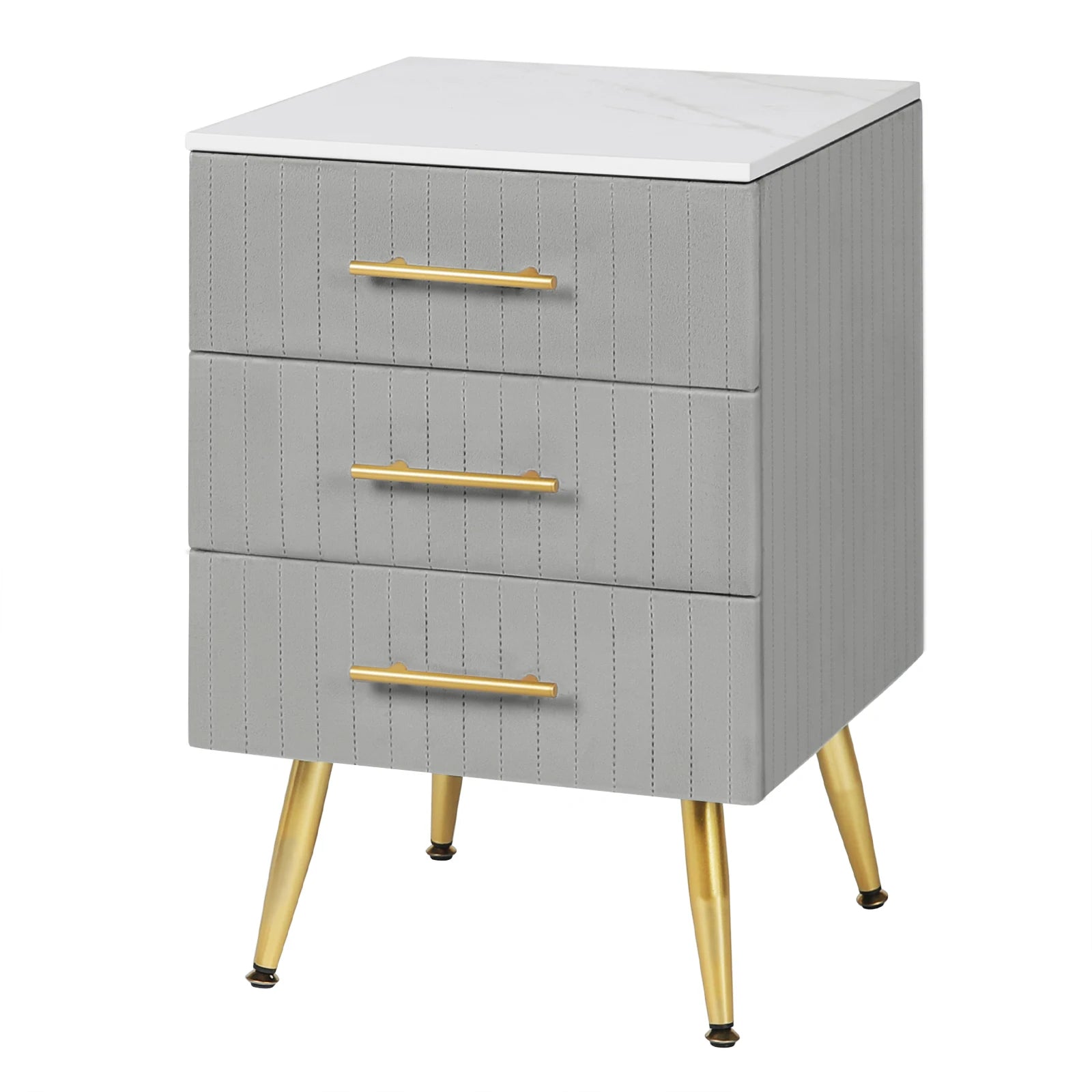 Mesita de noche WOLTU con 3 cajones, cómoda, aparador, mesa de centro para dormitorio y hogar.