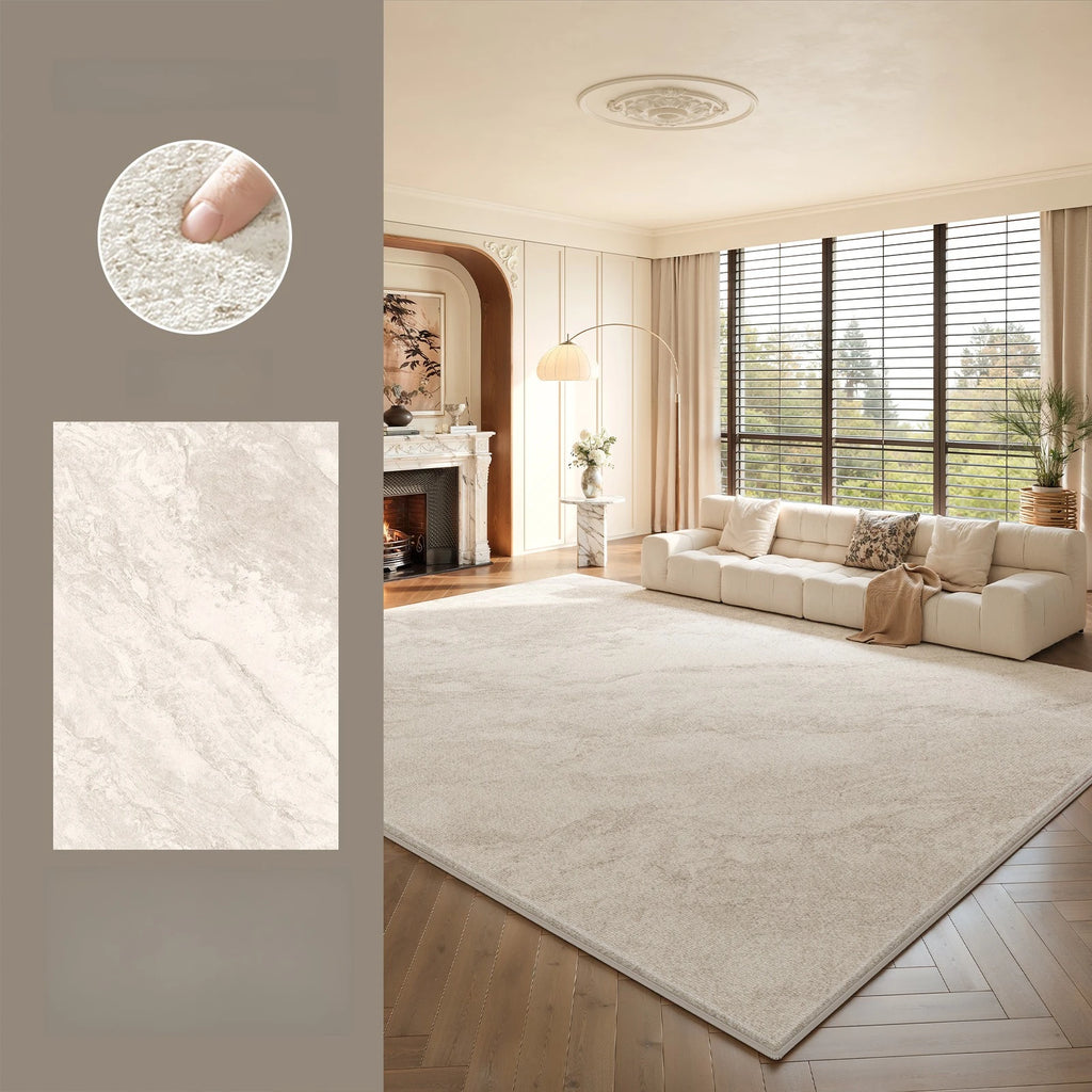 Alfombra de gran tamaño para sala de estar, alfombra gruesa y mullida de estilo moderno para dormitorio, alfombra suave y esponjosa para estudio, alfombra lavable para el hogar.