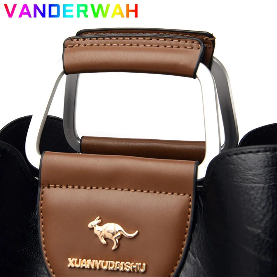 Bolso pequeño de mano de 3 capas de la marca Brand, de piel aceitada, bolsos de lujo para mujer, bolsos de hombro y bandolera de diseñador para mujer.
