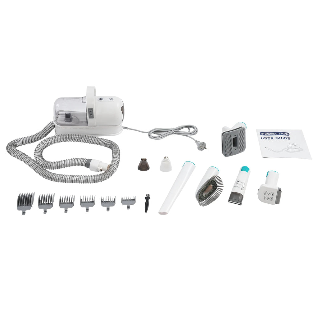 Set multifuncional 7 en 1 de cortapelos con extractor de pelo para perros y gatos, kit de cuidado para mascotas, recortadora de pelo para perros y gatos.