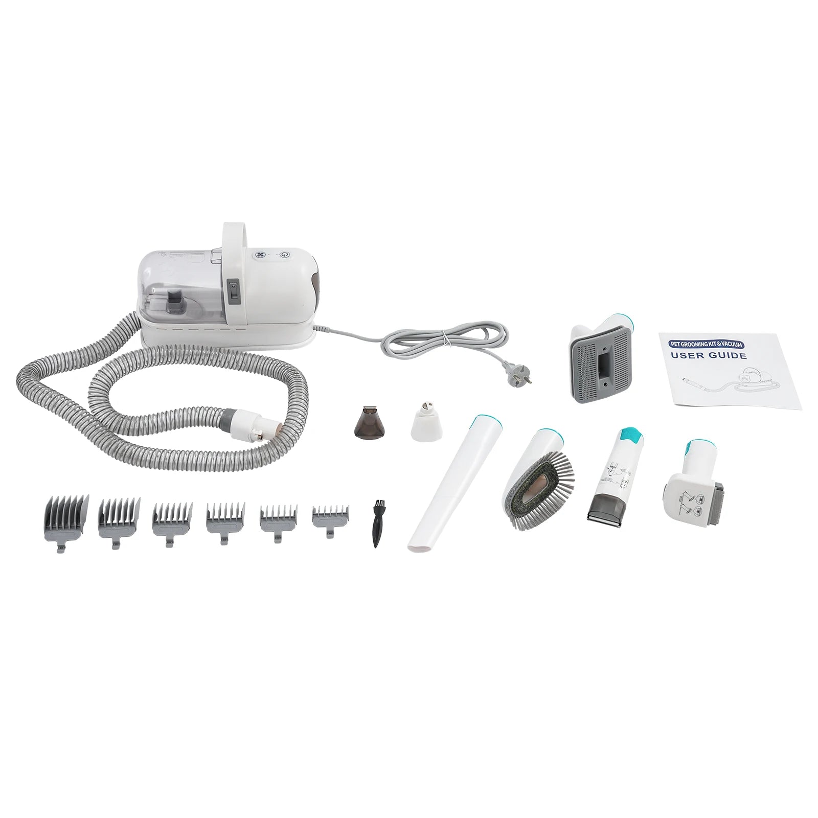 Set multifuncional 7 en 1 de cortapelos con extractor de pelo para perros y gatos, kit de cuidado para mascotas, recortadora de pelo para perros y gatos.