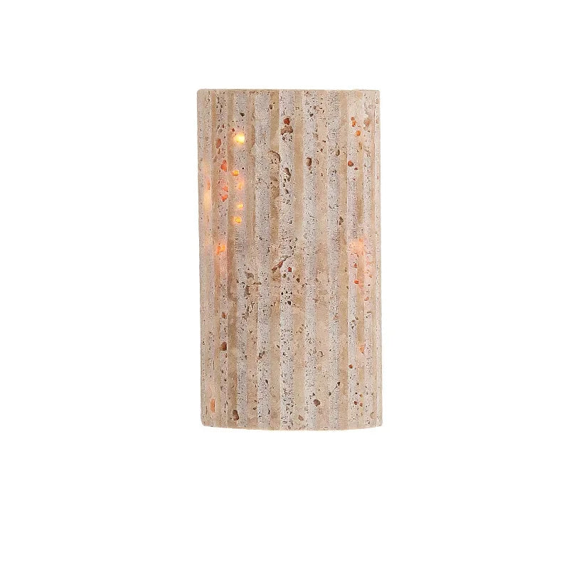 Lámpara de pared de piedra natural Wabi Sabi para sala de estar, dormitorio, escaleras, pasillo, decoración artística de interiores, aplique de pared para el hogar, apliques de mesilla de noche.