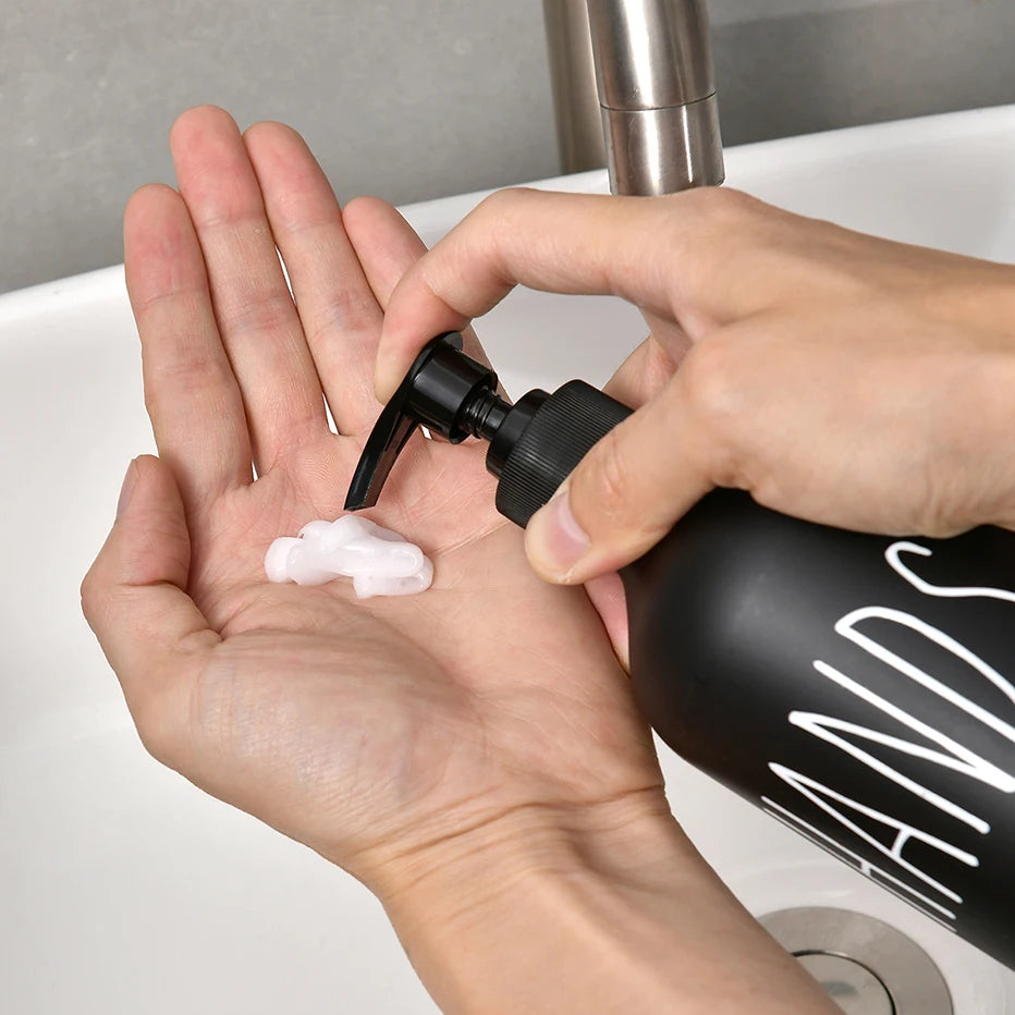 Dispensador de jabón líquido para platos de 500 ml, recargable, para baño, jabón de manos, champú, gel de ducha, líquido, subbotellado, accesorios de cocina.