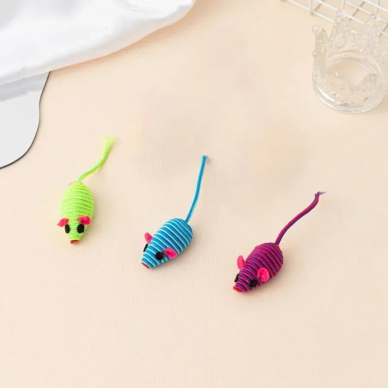 3 piezas de juguetes para gatos: ratón de juguete interactivo para masticar, atrapar y jugar. Suministros para mascotas.