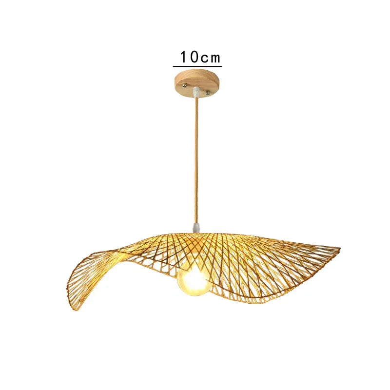 Lámparas colgantes de mimbre tejido de bambú, lámparas de ratán natural estilo rústico para cocina, sala de estar, comedor y decoración del hogar.