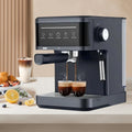 Cafetera semiautomática italiana para espresso, ideal para el hogar y la oficina. Cafetera con espumador de leche.