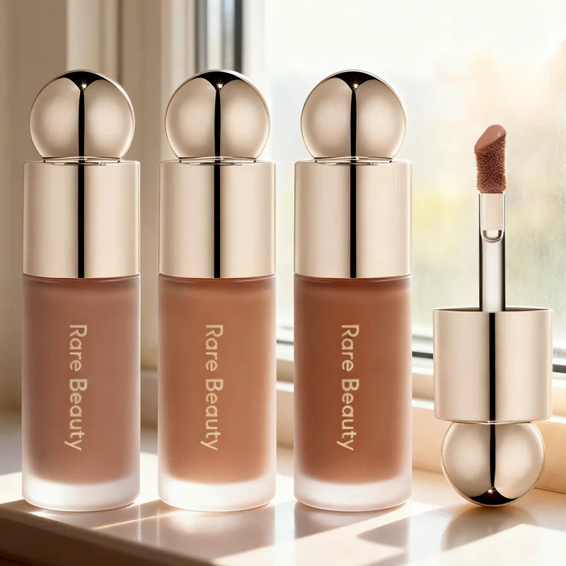 Rare Beauty 3D Contorno Facial Bronceador Líquido Tono Suave Iluminador Espejo Sombra de Nariz Natural Duradera Resistente al Agua Maquillaje Iluminador