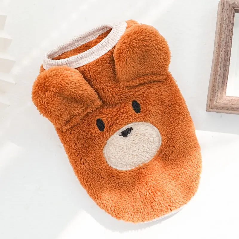 Lindo chaleco de invierno para perros pequeños y gatos, suéter cálido para mascotas, chaqueta acolchada de franela suave para cachorros, accesorios para perros XXS