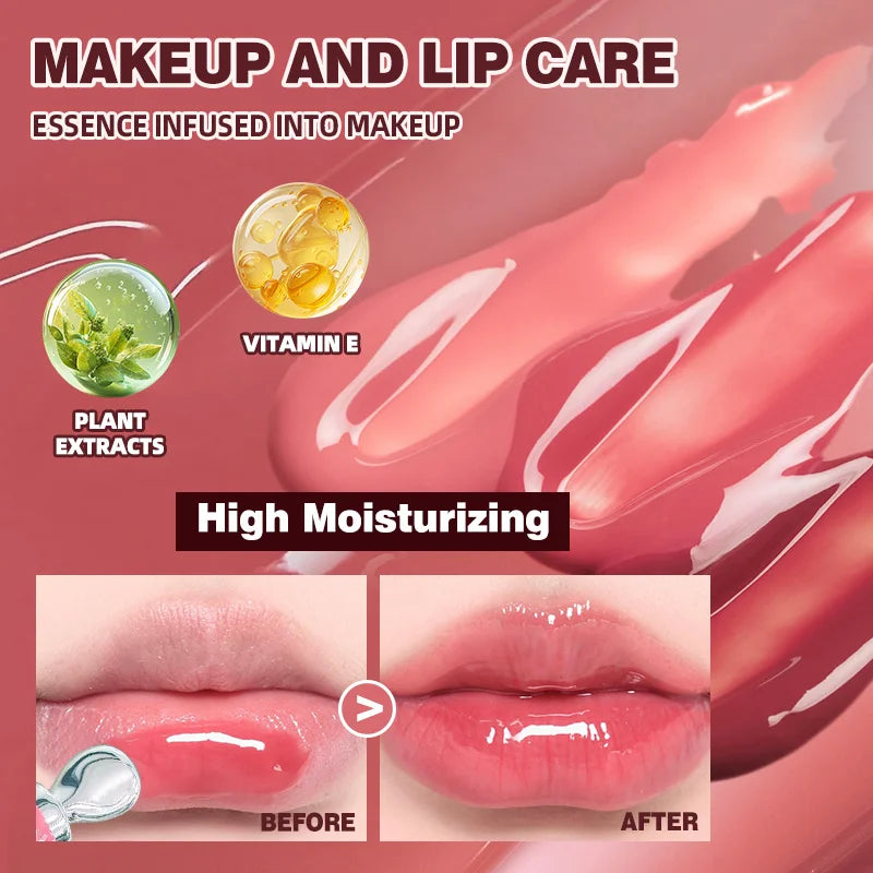 Loción labial hidratante Esencia Brillo labial voluminizador Brillo labial hidratante y natural para mujer Brillo labial hidratante