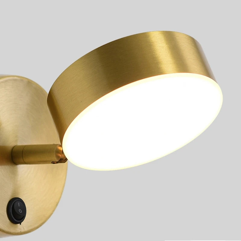 Mini lámpara de pared LED recargable con interruptor moderno, luces nocturnas, foco de lectura, lámpara de mesita de noche para dormitorio, iluminación decorativa, aplique de pared