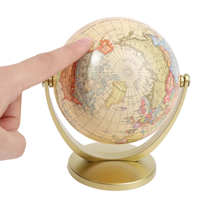 Globo terráqueo con soporte, mapa del mundo, juguete educativo de geografía, decoración para el hogar y la oficina, regalo para niños
