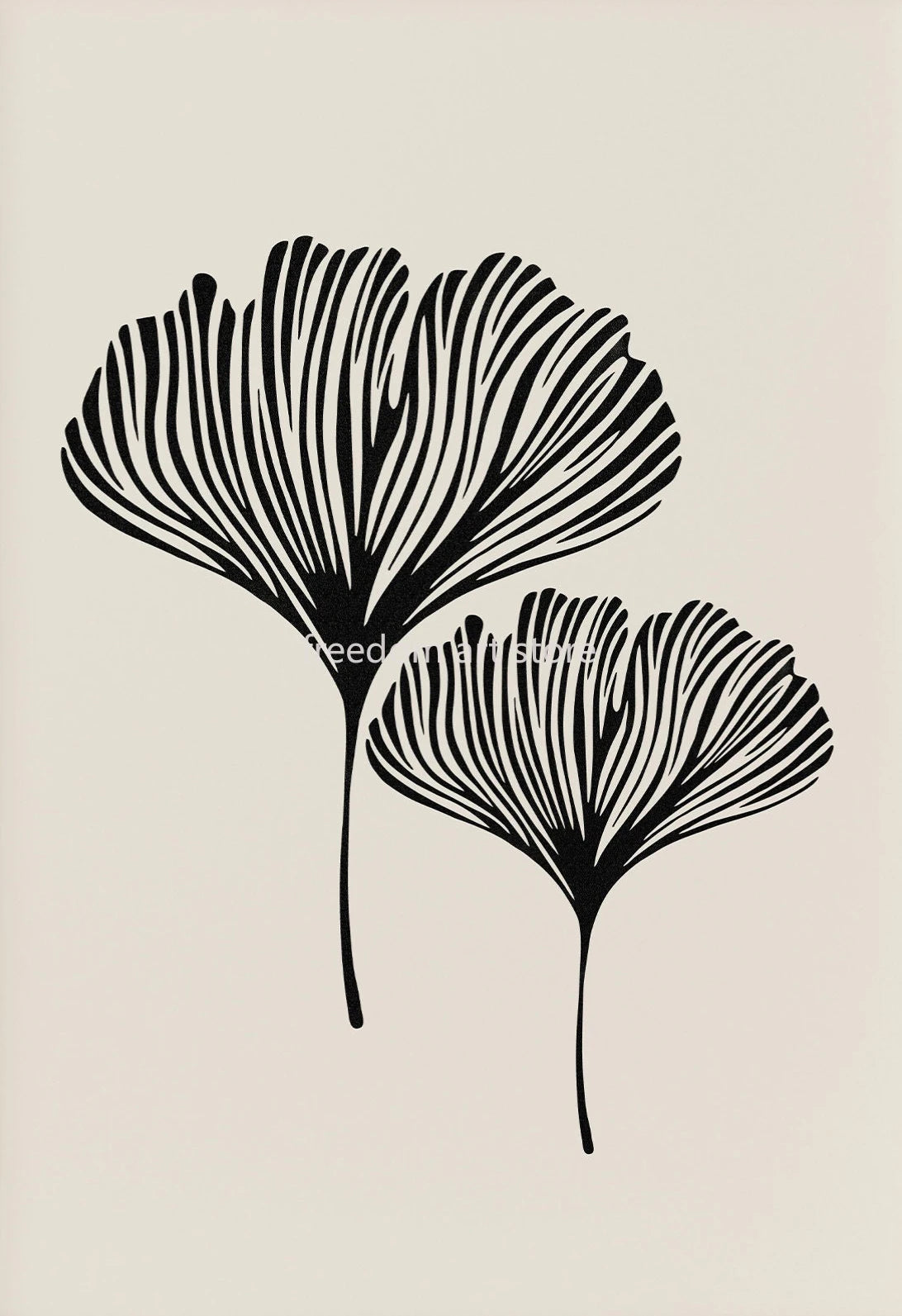 Póster artístico minimalista estilo boho Matisse con hojas botánicas, lienzo decorativo para pared, ideal para la sala de estar o el hogar.