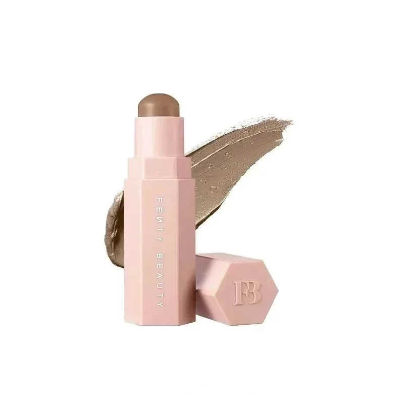 Fenty Beauty Paleta Iluminadora Facial De Alto Brillo, Barra De Contorno Natural, Polvo 3D De Diamante, Efecto Suavizante En Polvo