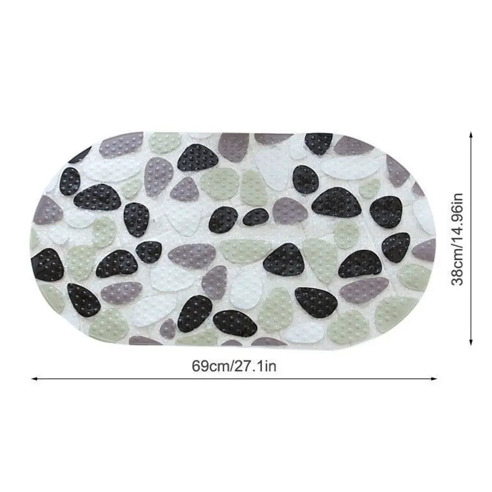 Alfombrilla de baño antideslizante de PVC suave con diseño de dibujos animados para niños, con ventosa, para ducha y bañera.