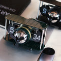 Reloj de escritorio mecánico con diseño de avión retro, temporizador electrónico automático vintage, adorno para el hogar