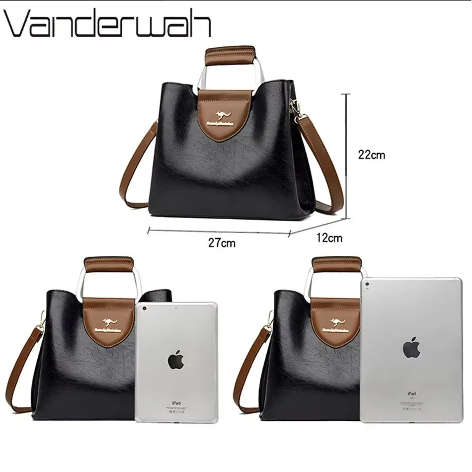 Bolso de mano de lujo con estampado de moda, gran capacidad, piel suave, bolso bandolera para mujer, bolso de hombro/bandolera, bolso de mano de diseño para mujer, bolso de mano informal.