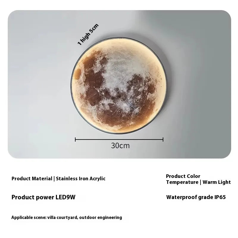 Lámpara de pared LED de luna nórdica, lámpara de techo creativa, lámpara de araña UNIVERSAL regulable continua, decoración del h