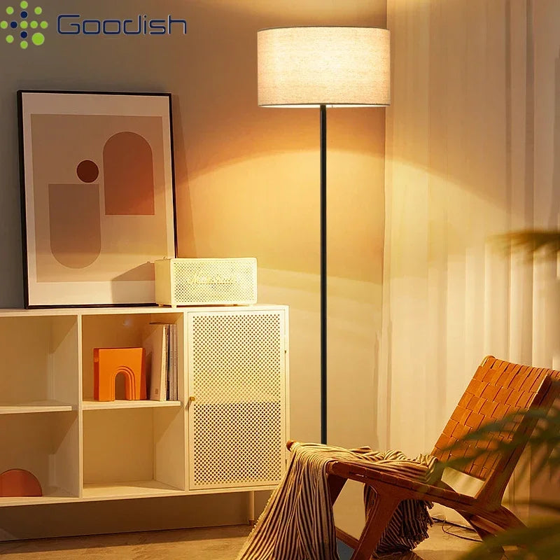 Lámparas de pie LED de estilo retro Wabi-sabi japonés con interruptor de pie para crear un ambiente acogedor. Lámparas de araña para dormitorio y decoración del hogar.