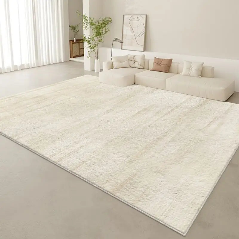 Alfombra elegante y sencilla para sala de estar, de fácil mantenimiento, resistente a la suciedad, con textura de terciopelo grueso y duradera. Alfombra para el hogar.