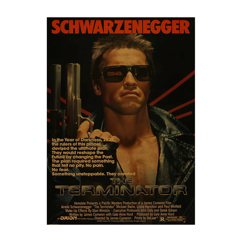Pósteres de películas clásicas vintage, láminas decorativas retro para el hogar, arte de pared para sala de cine Leon, pintura nostálgica sobre lienzo