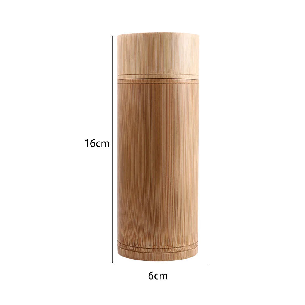 Caja de té hecha a mano, caja de almacenamiento de bambú, bote de té, tapa hermética, tarros de almacenamiento de cocina, accesorios, caja de especias, organizador
