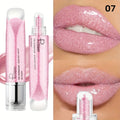 Brillo labial resistente al agua, brillante, de larga duración, hidratante, pasta no pegajosa, fácil de aplicar y llevar, maquillaje de labios glamuroso.