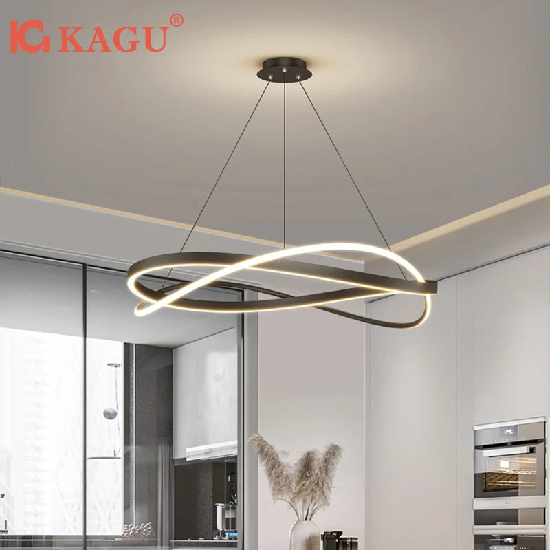 Lámparas colgantes minimalistas de lujo para sala de estar, estilo posmoderno, sencillas, para restaurante, lámparas de techo para dormitorio, decoración del hogar.