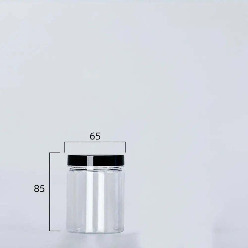 Lata transparente sellada con tapa, a prueba de olores de alimentos, envase de almacenamiento, botella para granos de café, condimentos, accesorios de cocina