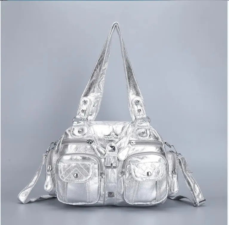 Bolsos de mano Angel Kiss para mujer, bolso tipo cartera con asa superior, bolso de hombro de PU, paquete de empanadillas, regalos, bolsos de hombro, bolso para teléfono y dinero