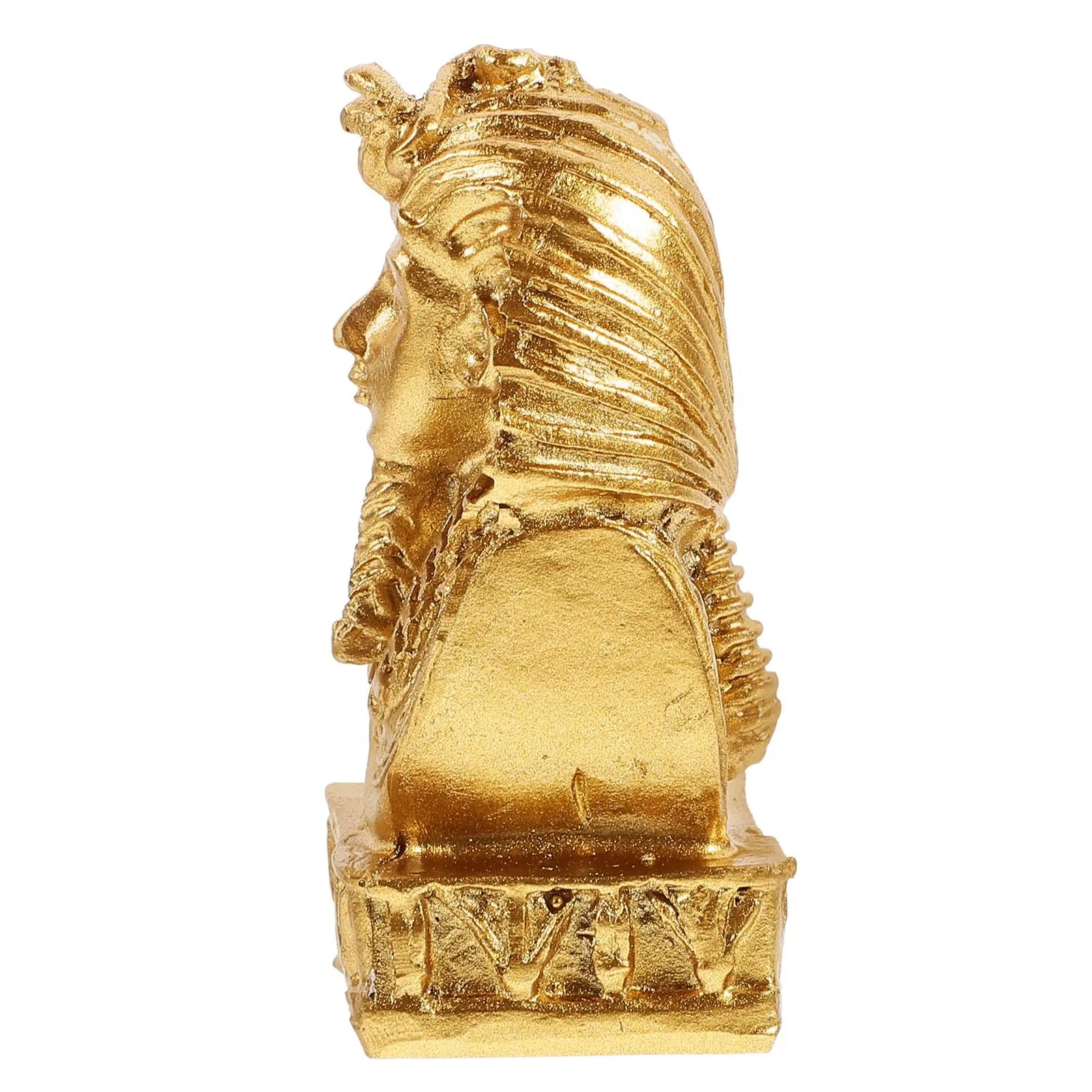 1 pieza Estatua de momia de resina Figura de faraón egipcio Tema antiguo Decoración del hogar Nombre de escritorio Adorno de oficina Estilo vintage Arte