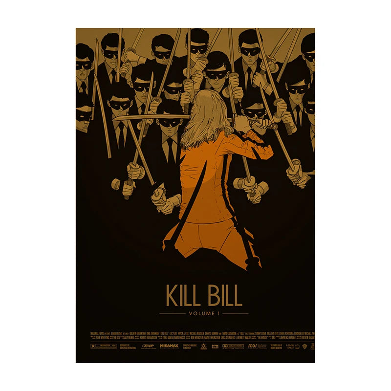 Pósteres de películas clásicas vintage, láminas decorativas retro para el hogar, arte de pared para sala de cine Leon, pintura nostálgica sobre lienzo