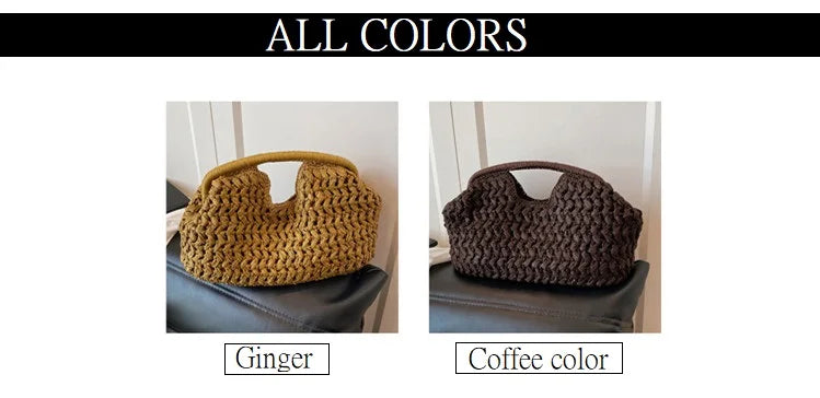Nuevo bolso de playa de verano para mujer, bolso de mano de lujo de diseñador, bolsos de paja, bolso tote, bolsos de moda de ratán tejido, bolso de viaje para mujer