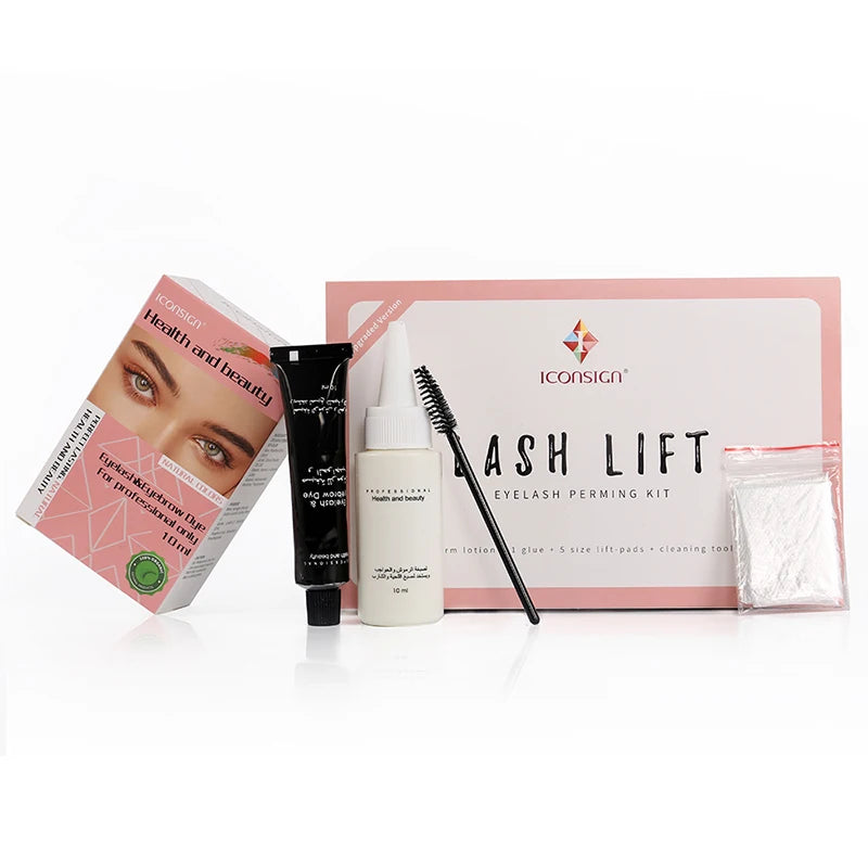 Kit de lifting de pestañas ICONSIGN versión mejorada y kit de tinte para pestañas y cejas, herramientas de maquillaje para ojos, lifting de pestañas y cejas, máscara de pestañas, herramientas de maquillaje para ojos, Dropshipping
