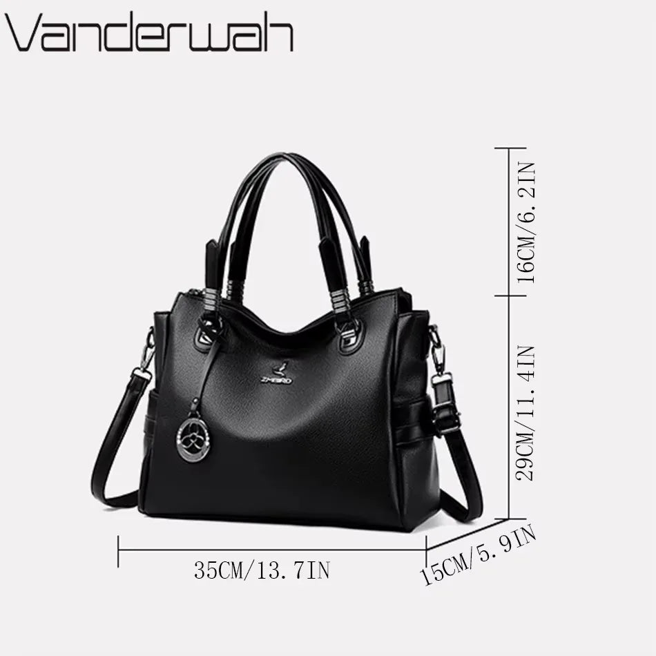 Bolso de mano de lujo con estampado de moda, gran capacidad, piel suave, bolso bandolera para mujer, bolso de hombro/bandolera, bolso de mano de diseño para mujer, bolso de mano informal.