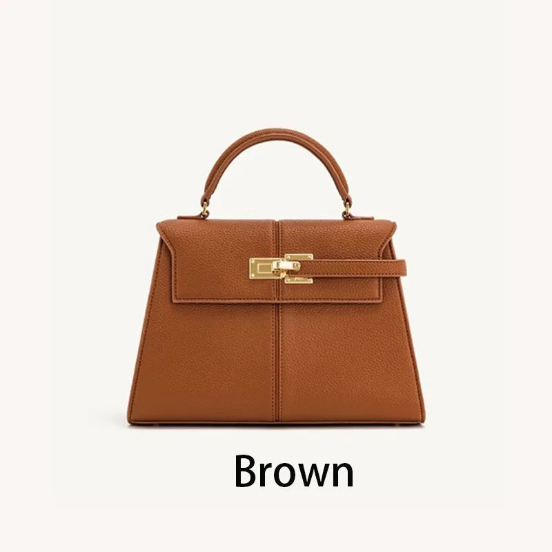 Bolso trapezoidal JW PEI, nuevo estilo, piel auténtica, bolso de mujer, alta gama, versátil, bandolera, a la moda, estilo exclusivo.