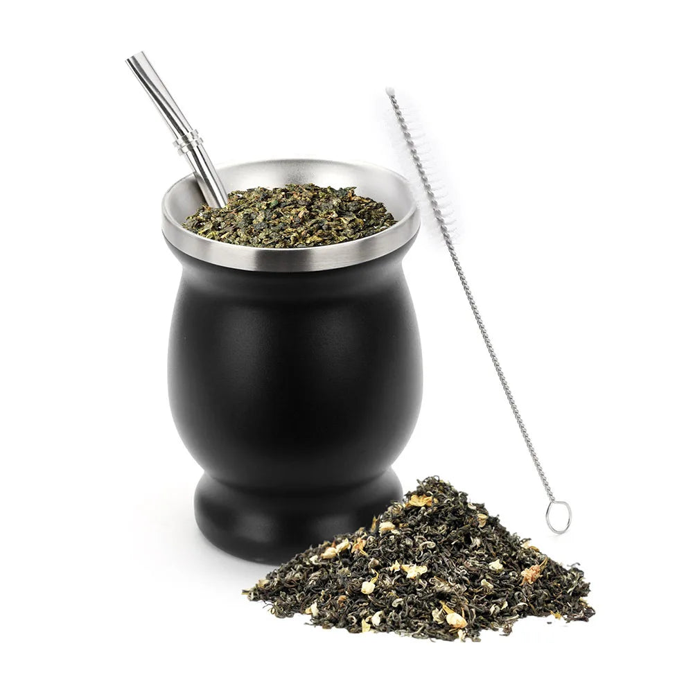 Termo de acero inoxidable para  mate, con aislamiento térmico, botella de agua argentina, gran oferta, Matero para  mate, 1000 ml