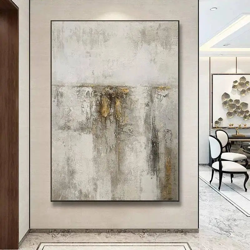 Pintura al óleo abstracta nórdica, lienzo hecho a mano, mural decorativo acrílico sin marco, imagen colgante para sala de estar, dormitorio, pasillo, porche.