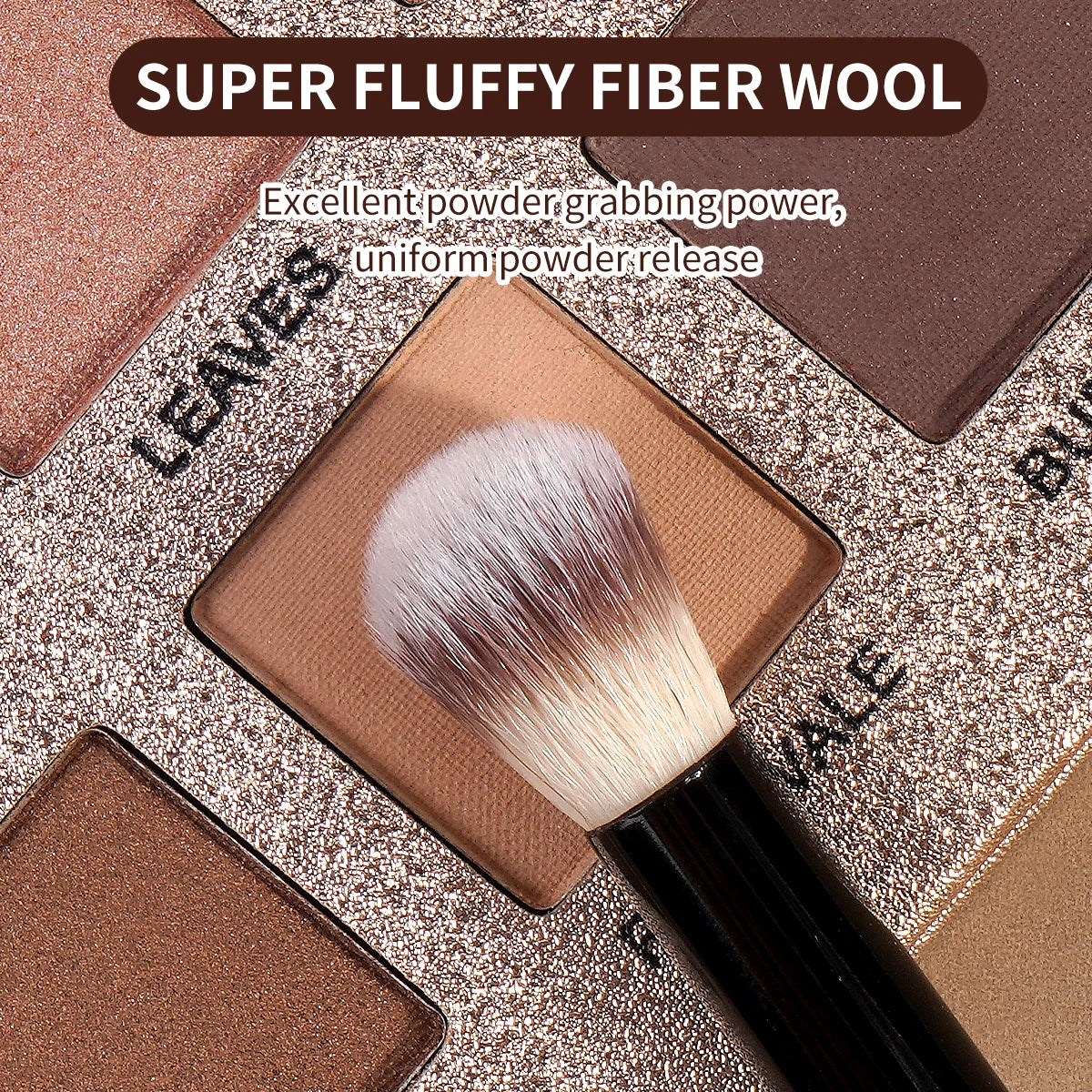 Set de brochas de maquillaje MAANGE para base, contorno y rostro con borlas para polvos. Perfectas para difuminar en mejillas, frente, mandíbula y nariz.