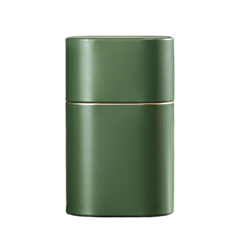 Caja metálica de acero inoxidable para té, mini recipiente portátil de viaje, tarro para azúcar, café, organizador, caja sellada para té, almacenamiento de cocina.