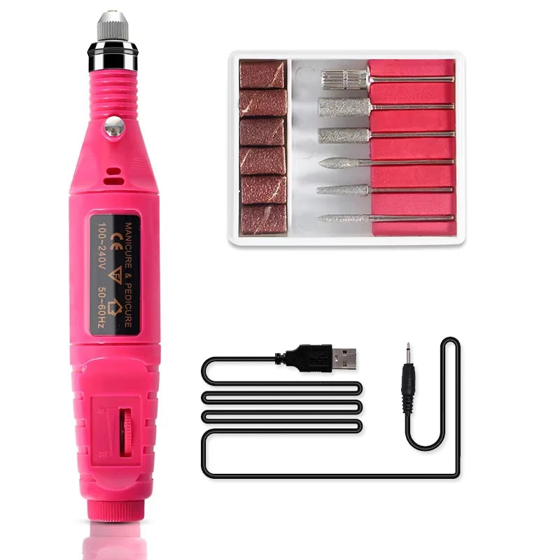Kit de esmalte de uñas en gel con lámpara UV para uñas, taladro eléctrico para uñas, kit de uñas en gel de fácil remoción, base y capa superior, juego de herramientas para uñas en gel.