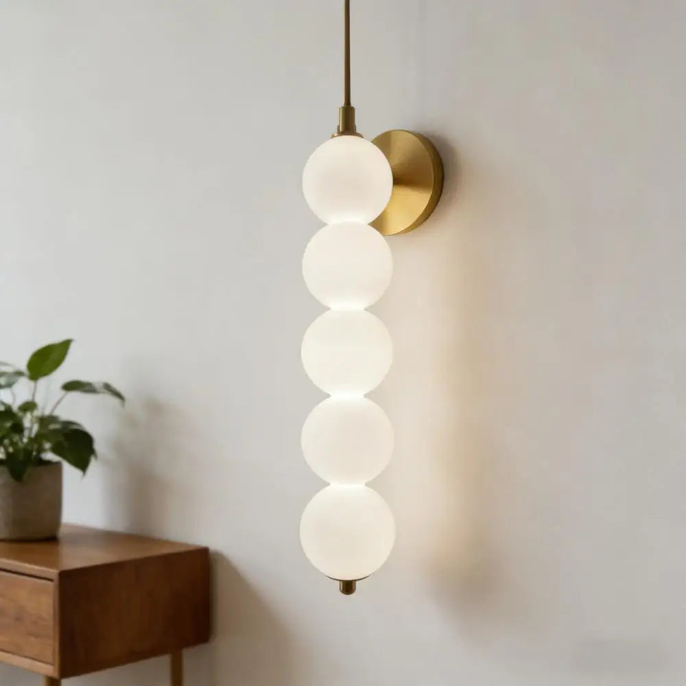 Lámpara de pared minimalista de cristal estilo nórdico moderno para cabecero de cama, ideal para dormitorio, pasillo o sala de estar.