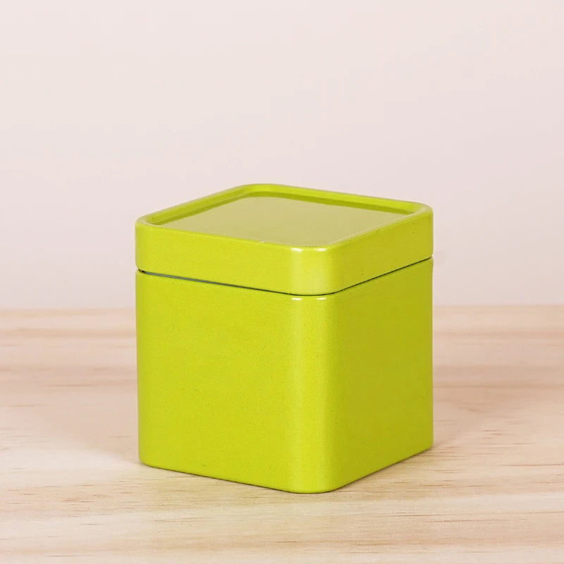 Caja metálica de acero inoxidable para té, mini recipiente portátil de viaje, tarro para azúcar, café, organizador, caja sellada para té, almacenamiento de cocina.