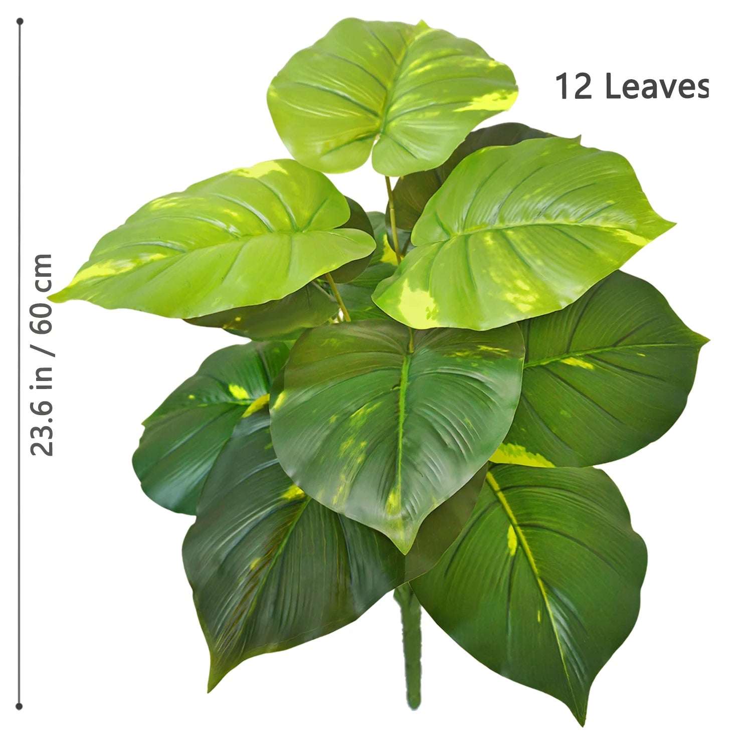 Planta Monstera artificial de 52-104 cm (40,94 pulgadas), palmera falsa de plástico con hojas verdes, ideal para la decoración del hogar, jardín, habitación u oficina.
