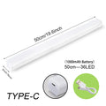 Luz con sensor de movimiento, luz nocturna LED inalámbrica, luz recargable tipo C, lámpara para armario, lámpara de armario, retroiluminación de escalera para cocina LED