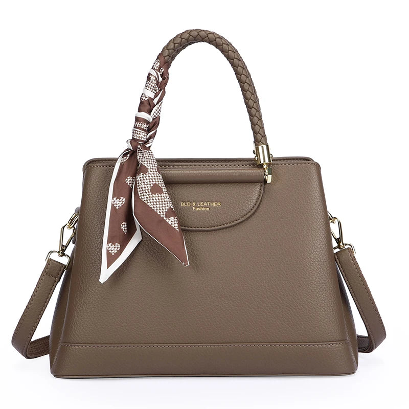 Bolsos de hombro y bandoleras de lujo de diseñador para mujer. Bolsos de mujer con asa tejida y bufanda de piel sintética de alta calidad. Bolsos de mano informales tipo tote.