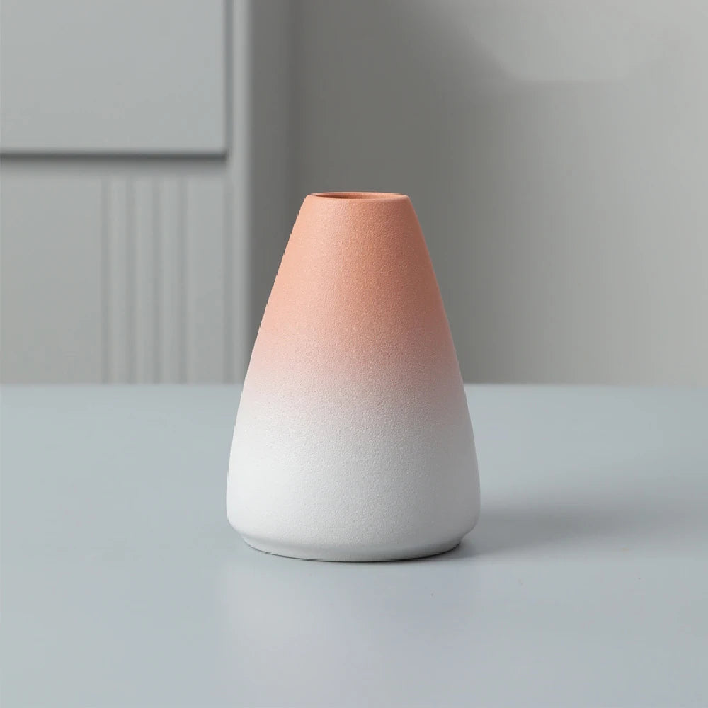 Jarrón pequeño de cerámica para flores, decoración del hogar, artesanías, adorno de mesa, sencillez, decoración de estilo japonés.