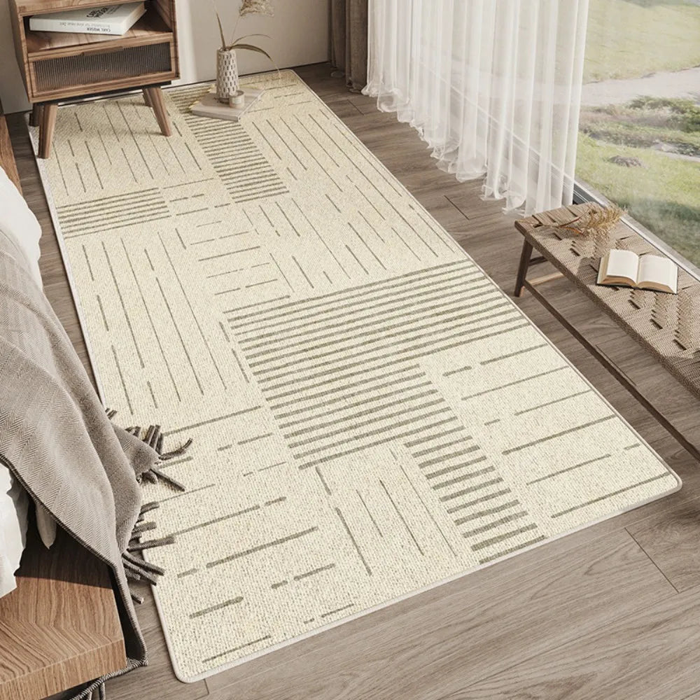 Alfombra sencilla VIKAMA para dormitorio, sala de estar, balcón o balcón, antideslizante. Decoración para el hogar.