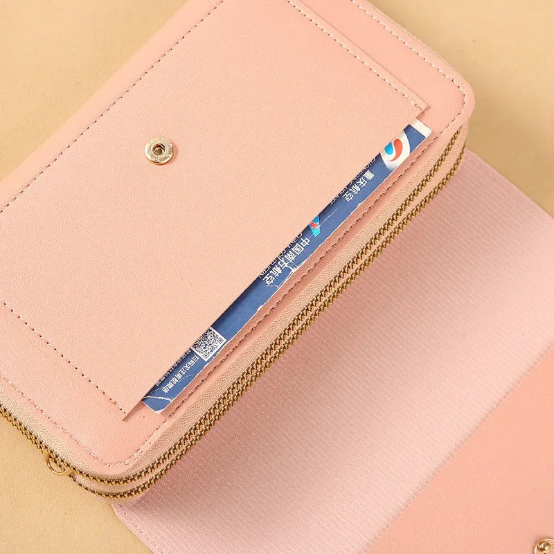 Cartera de mujer de tamaño mediano – Bolso de hombro convertible con bolsillo para monedas, diseño multifuncional